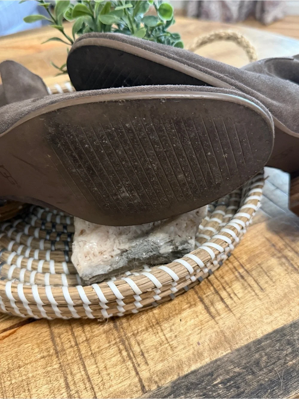 UGG Bandara Mole Gray Suede Ankle Booties